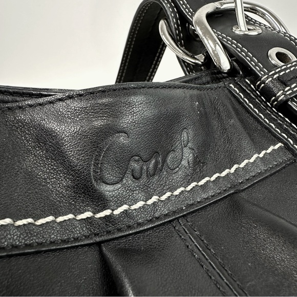 Coach Black Leather Soho Tote Shoulder Bag - Picture 7 of 11